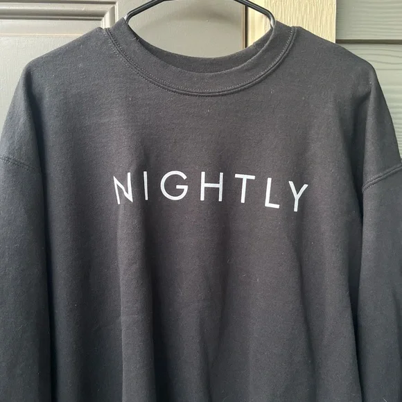 Nightly black crewneck sweatshirt - Picture 2 of 3